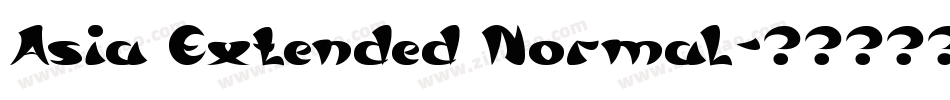 Asia Extended Normal字体转换